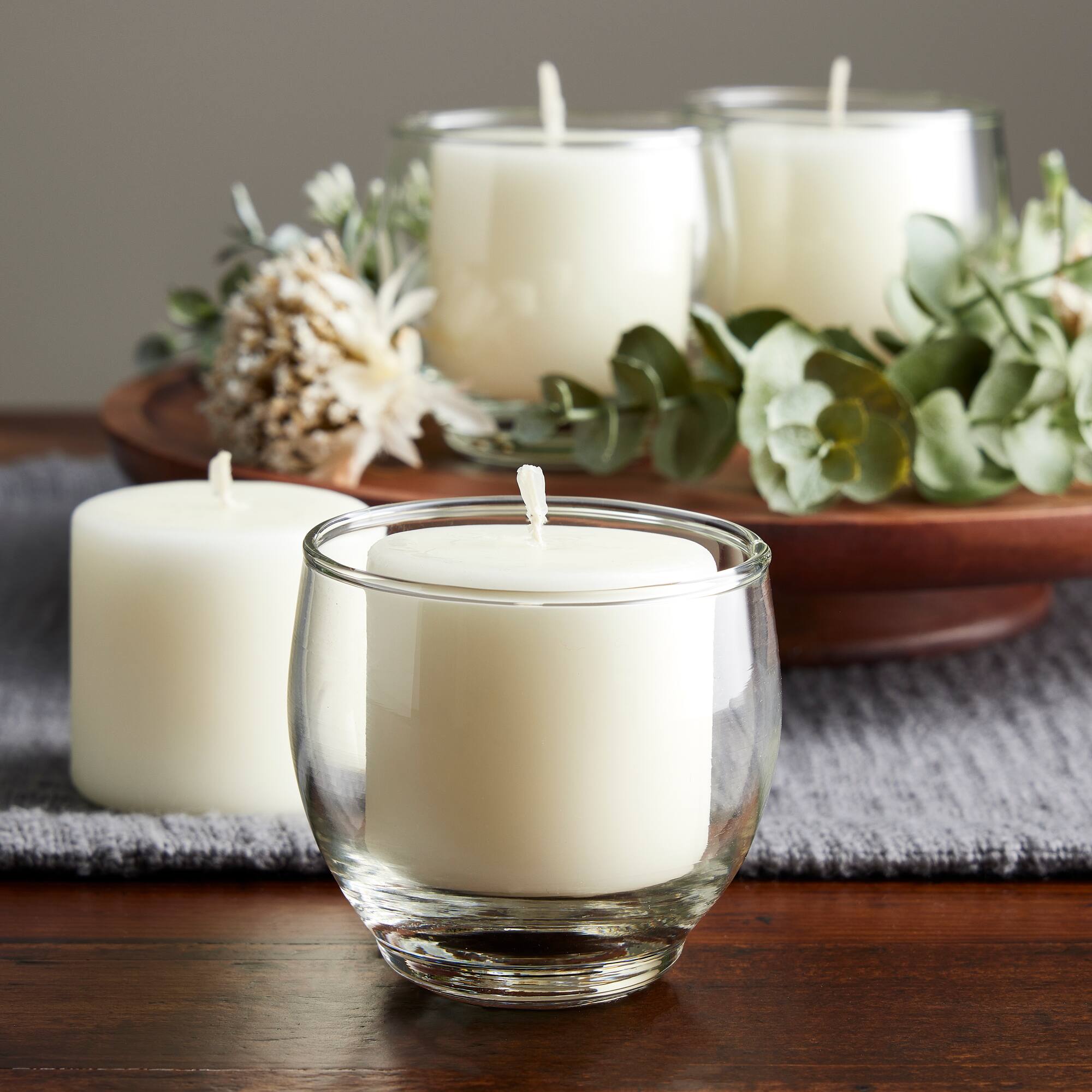 Ashland® Round Glass Votive Candle Holder